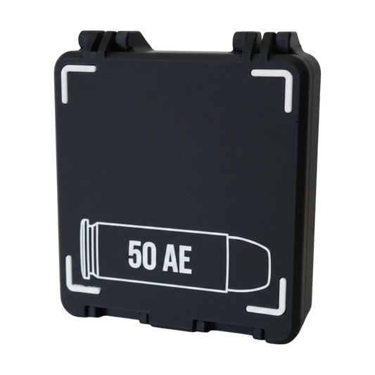 Filamelt Munitionsbox / 50 AE / 'Klappdeckel' / Patronenbox, Ammo Box - 3D-Druck aus dem Westerwald